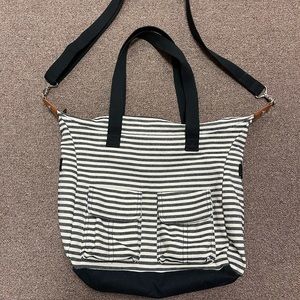 Thirty-One Casual Cargo Bag in Twill Stripe